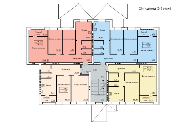 4 подъездный дом. Пионерская 13к3 планировки. Планировка подъезда. 4 Квартиры на этаже. Расположение квартир на этаже.
