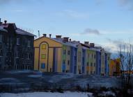 Яркие и красивые новые дома в микрорайоне Просторный